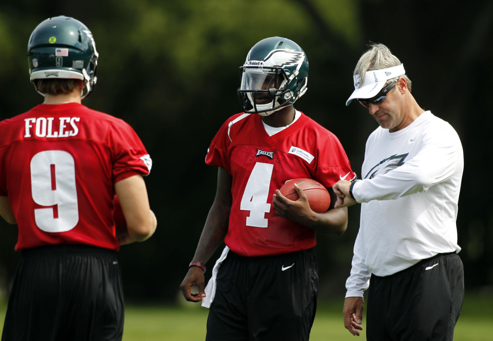 Nick Foles, Doug Pederson, Jacory Harris